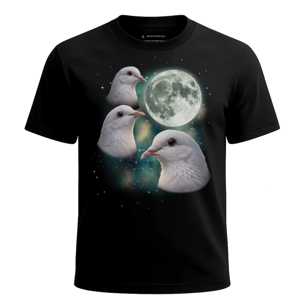 Three Dove Moon cosmic t-shirt