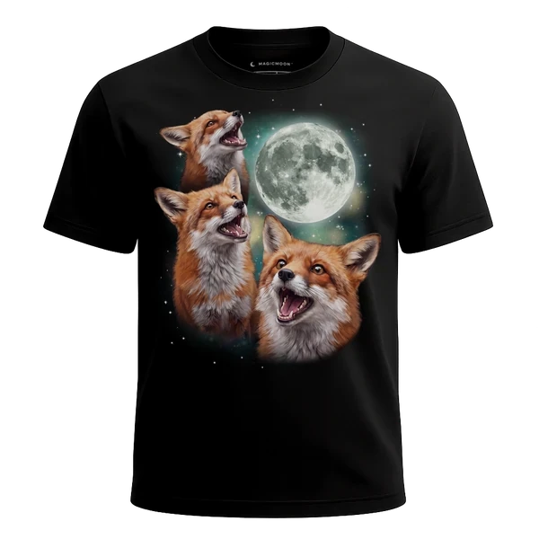 Three Fox Moon cosmic t-shirt