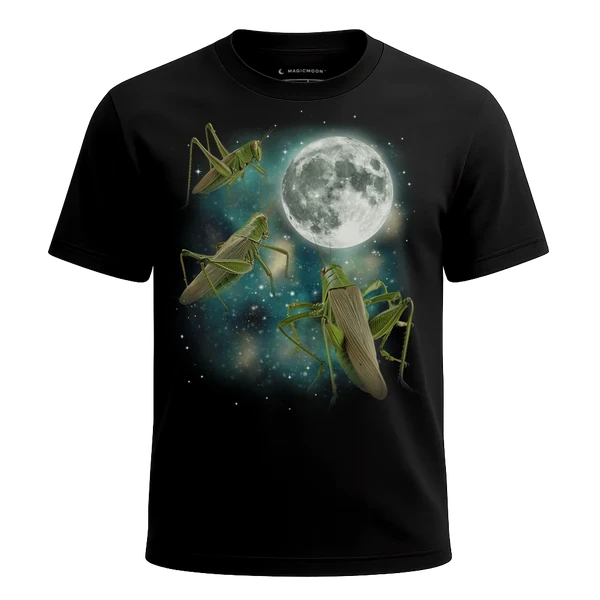 Three Grasshopper Moon cosmic t-shirt
