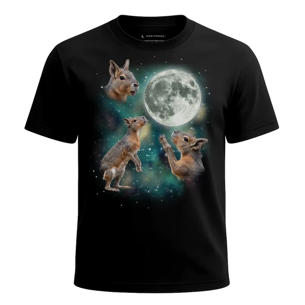 Three Mara Moon cosmic t-shirt - MagicMoon moon-channeled design