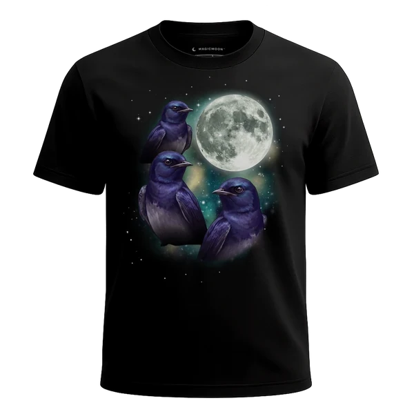 Three Martin Moon cosmic t-shirt