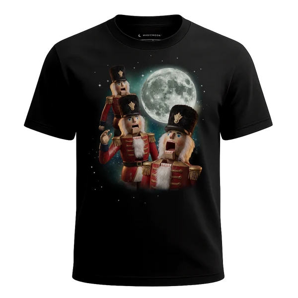 Three Nutcracker Moon cosmic t-shirt - MagicMoon moon-channeled design