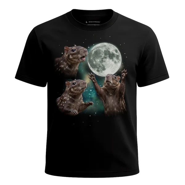 Three Paca Moon cosmic t-shirt