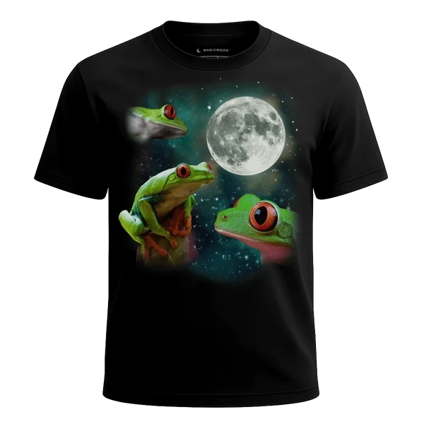 Three Tree Frog Moon cosmic t-shirt