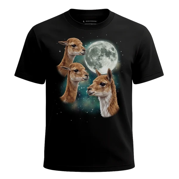 Three Vicuna Moon cosmic t-shirt