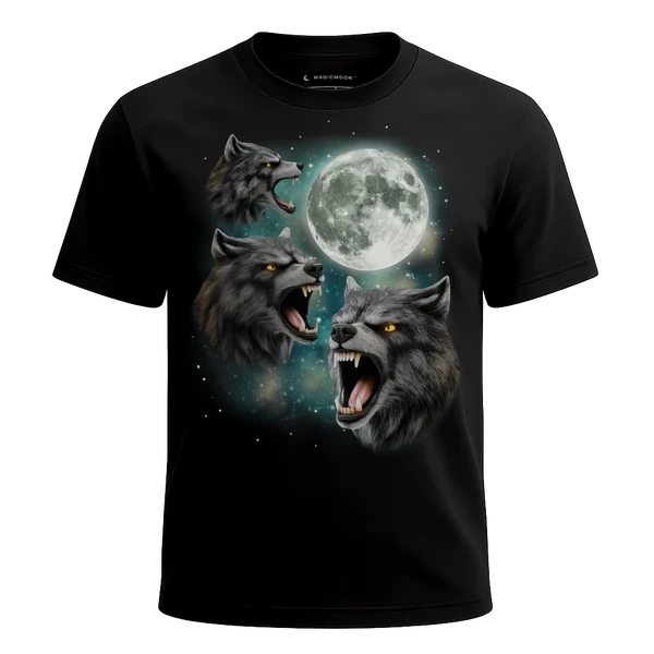 Three Werewolf Moon cosmic t-shirt