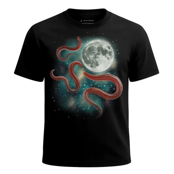 Three Worm Moon cosmic t-shirt