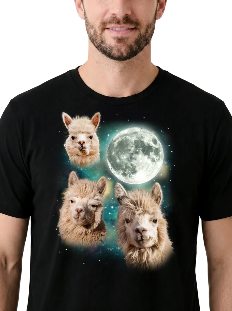 Three Alpaca Moon on model m1-3