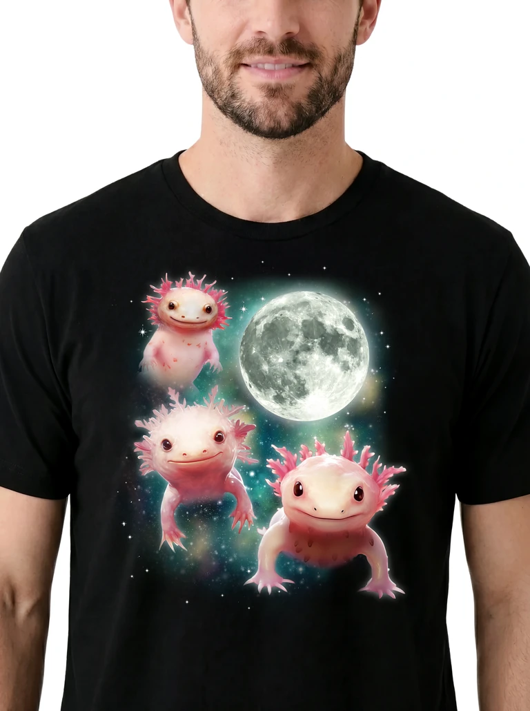 Three Axolotl Moon on model m1-3