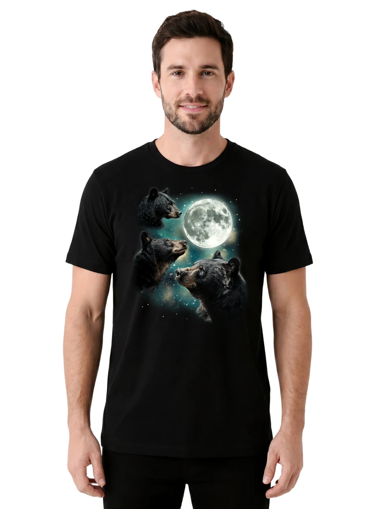 Three Black Bear Moon on model m1-1
