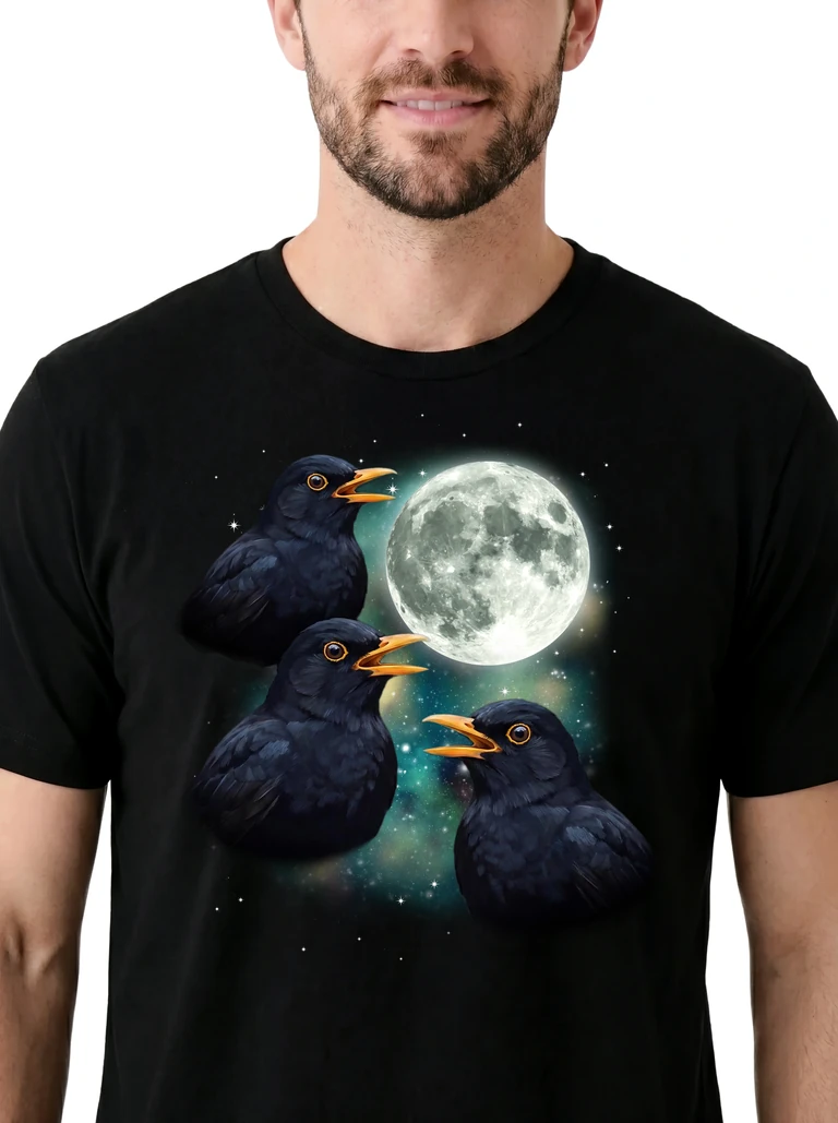 Three Blackbird Moon on model m1-3