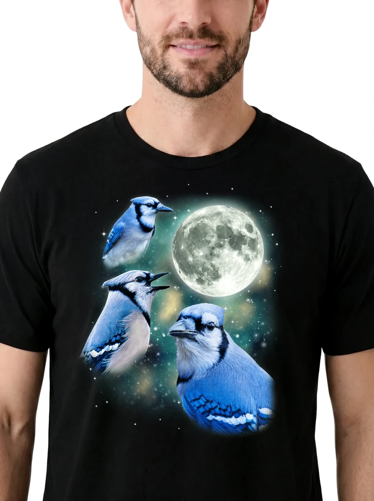 Three Blue Jay Moon on model m1-3