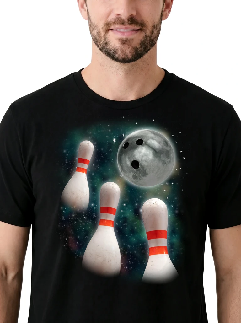 Three Bowling Pin Moon on model m1-3