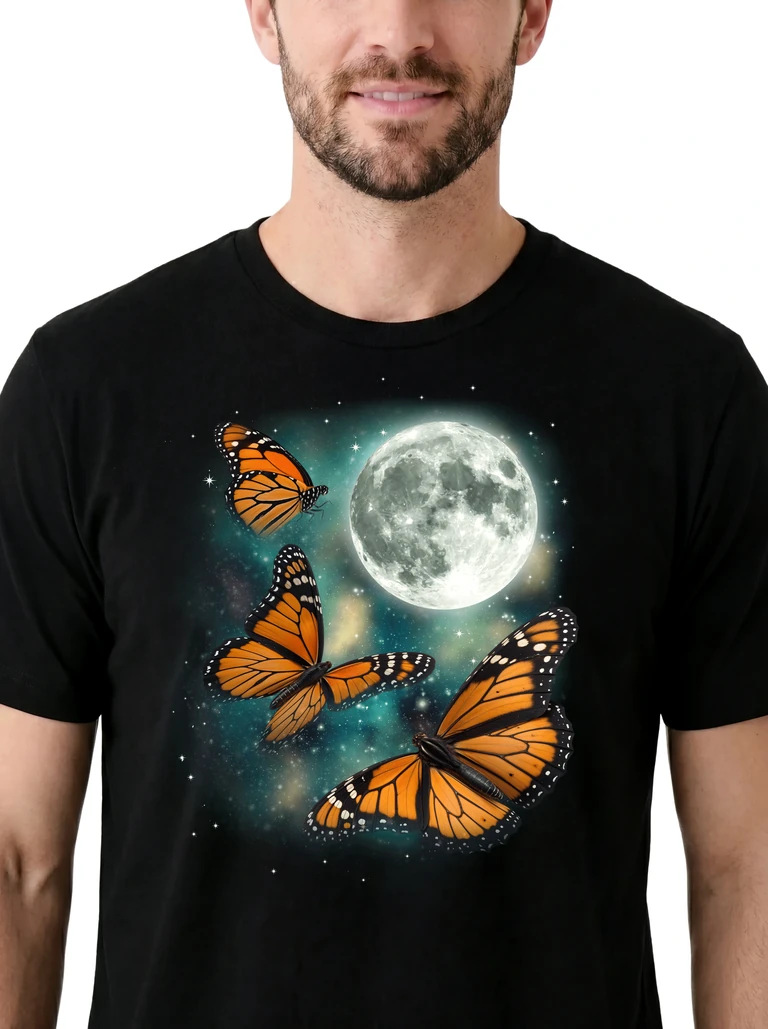Three Butterfly Moon on model m1-3