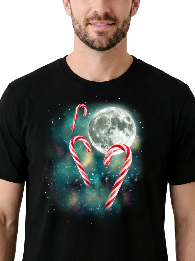 Three Candy Cane Moon on model m1-3