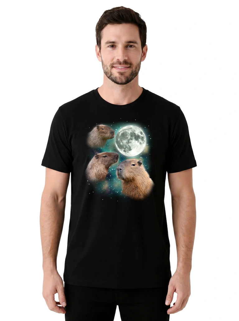 Three Capybara Moon on model m1-1