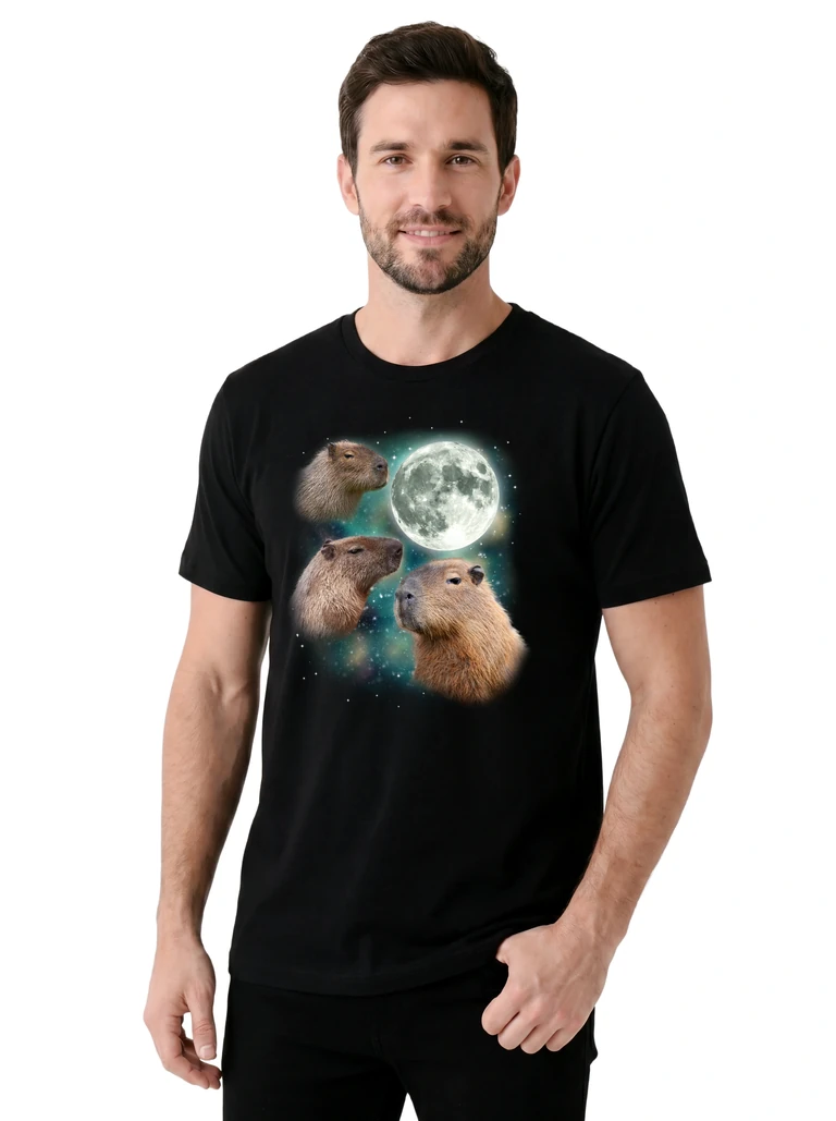 Three Capybara Moon on model m1-2