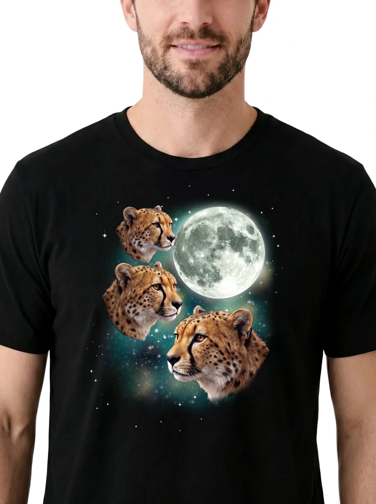 Three Cheetah Moon on model m1-3