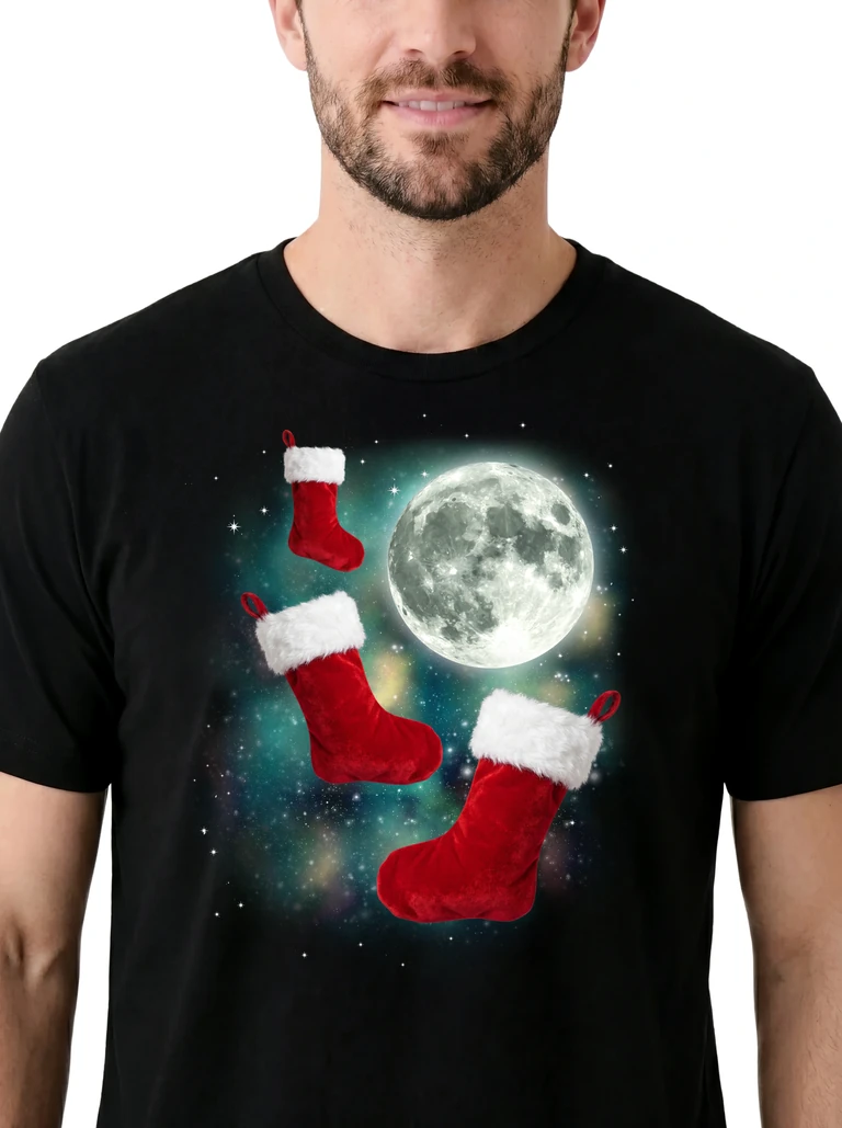 Three Christmas Stocking Moon on model m1-3