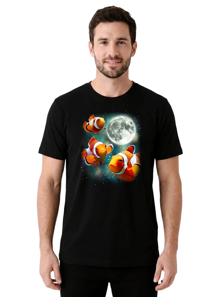 Three Clownfish Moon on model m1-1