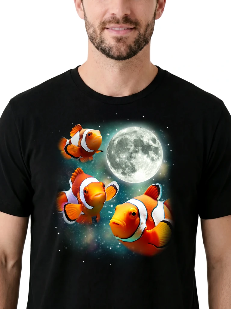 Three Clownfish Moon on model m1-3
