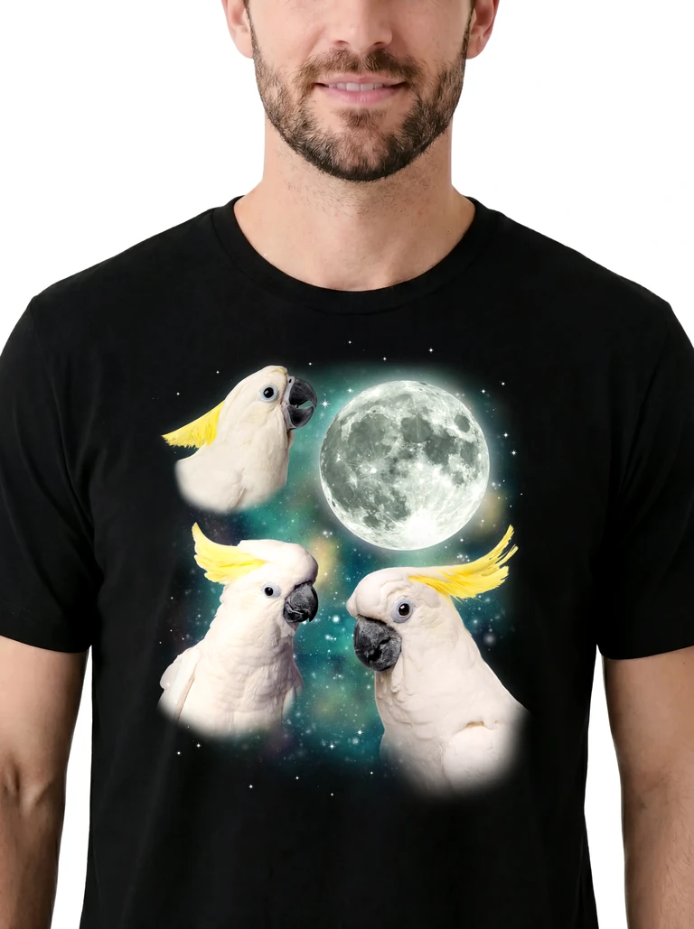 Three Cockatoo Moon on model m1-3