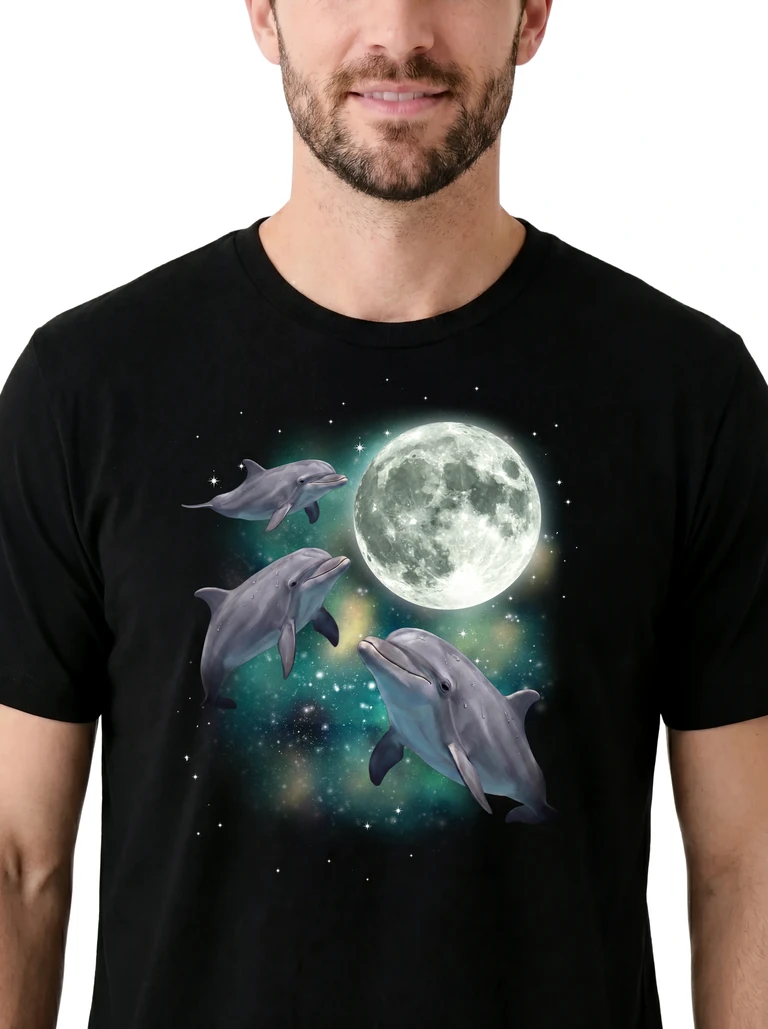 Three Dolphin Moon on model m1-3