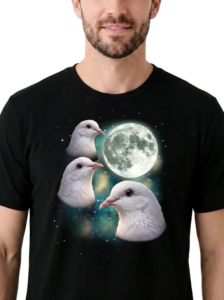Three Dove Moon on model m1-3