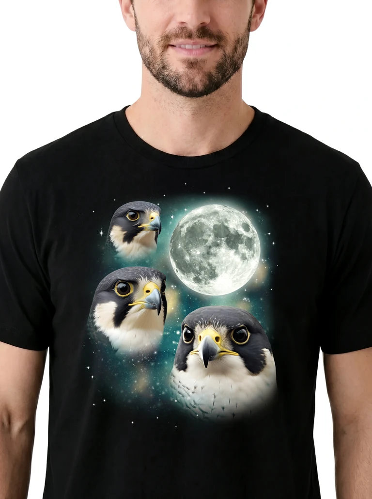 Three Falcon Moon on model m1-3