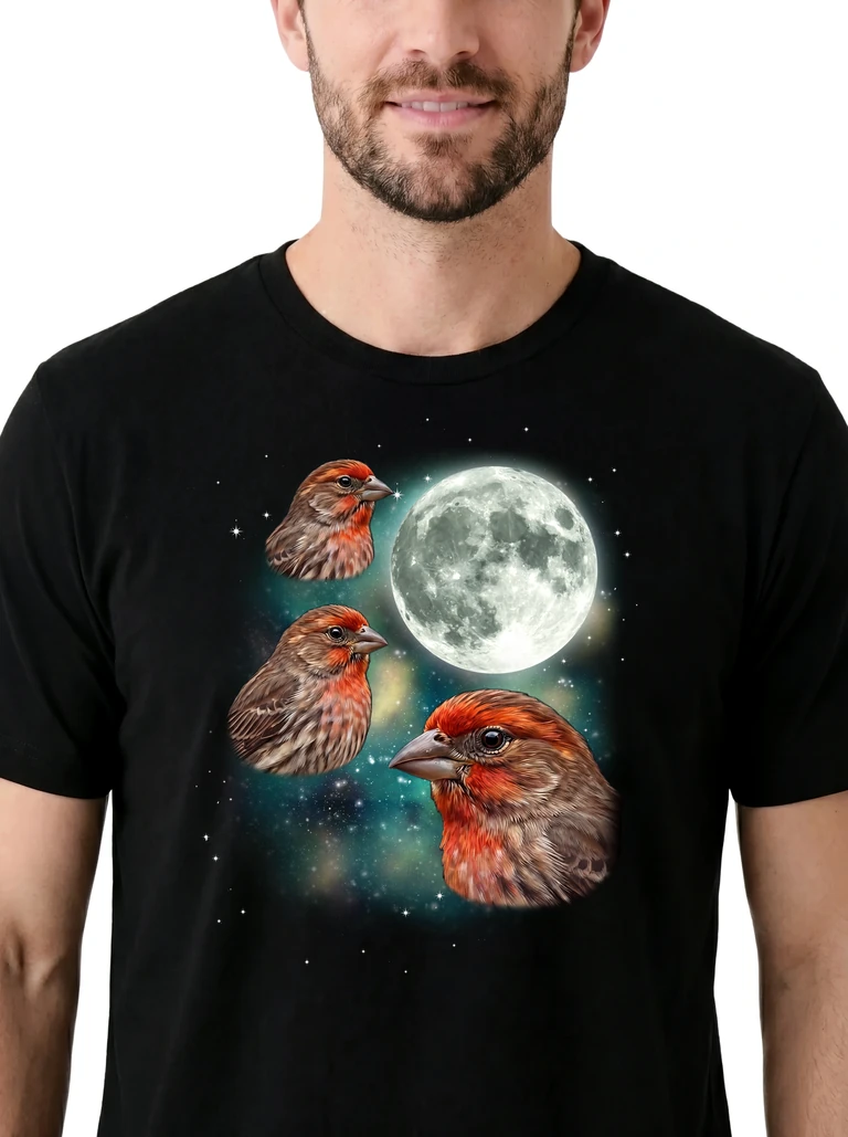 Three Finch Moon on model m1-3