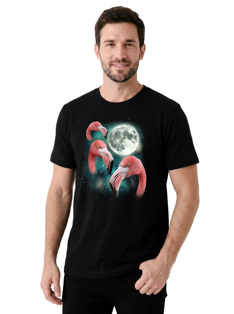 Three Flamingo Moon on model m1-2