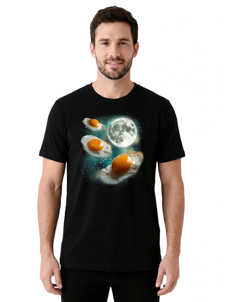 Three Fried Eggs Moon on model m1-1