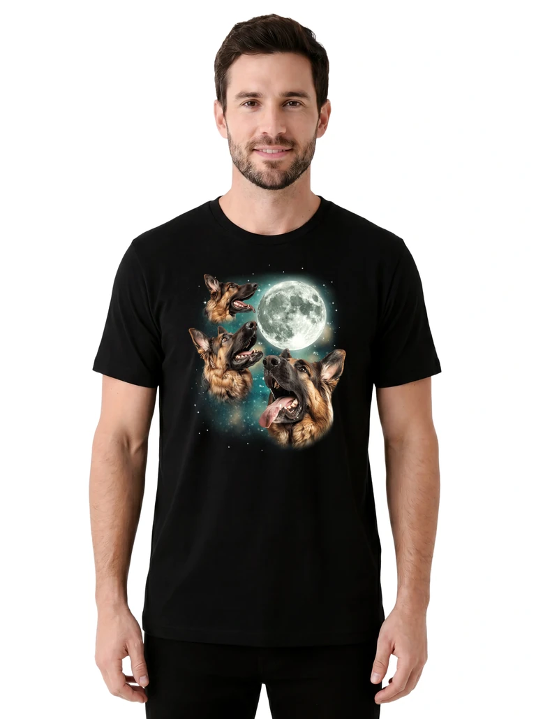 Three German Shepherd Moon on model m1-1