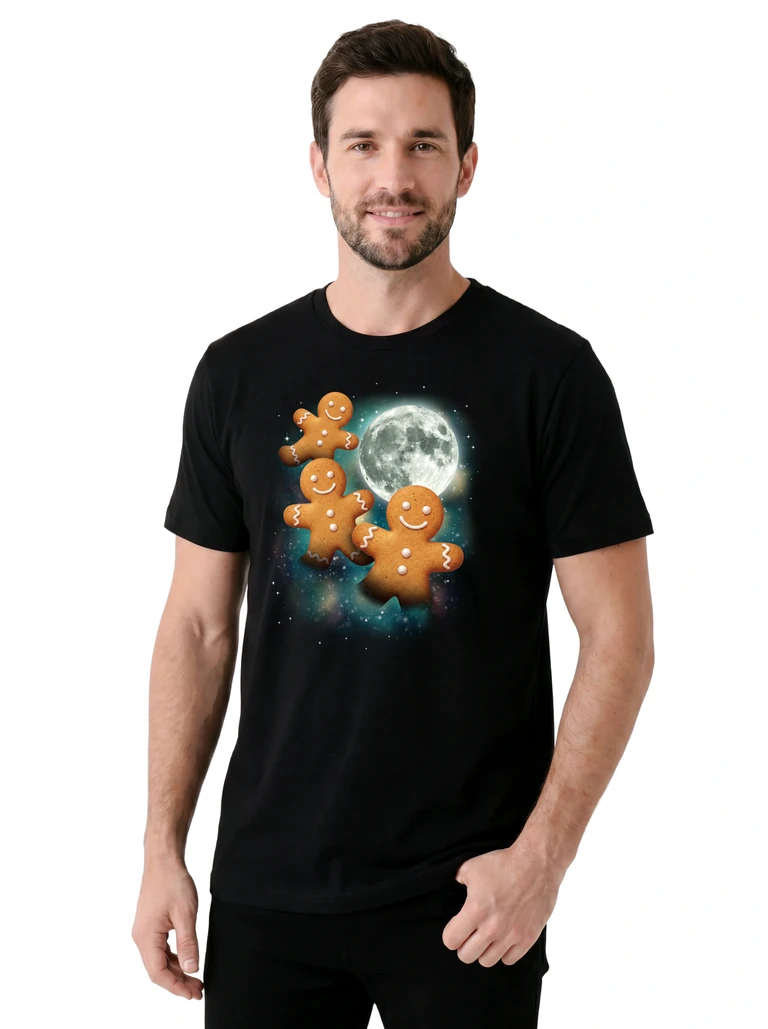 Three Gingerbread Men Moon on model m1-2