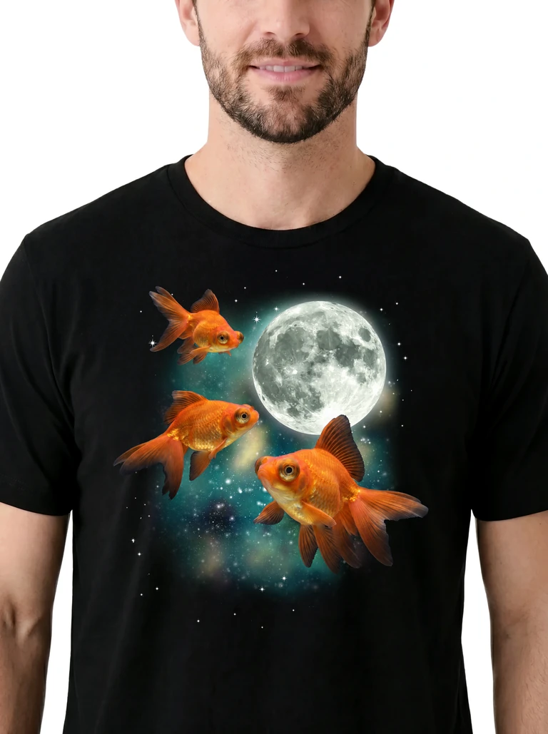 Three Goldfish Moon on model m1-3