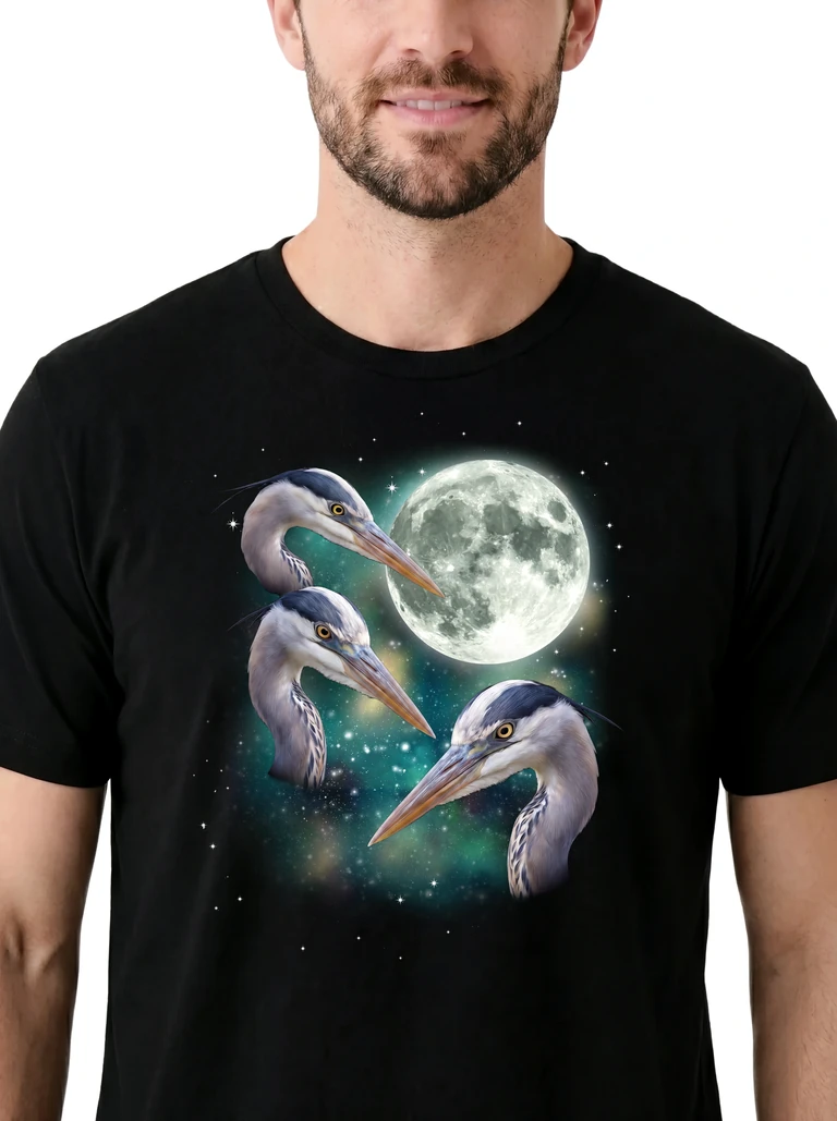 Three Heron Moon on model m1-3