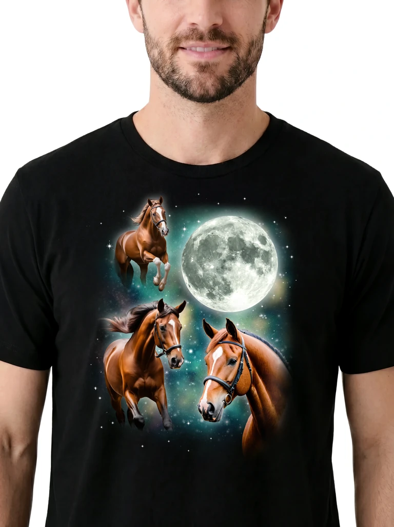 Three Horse Moon on model m1-3