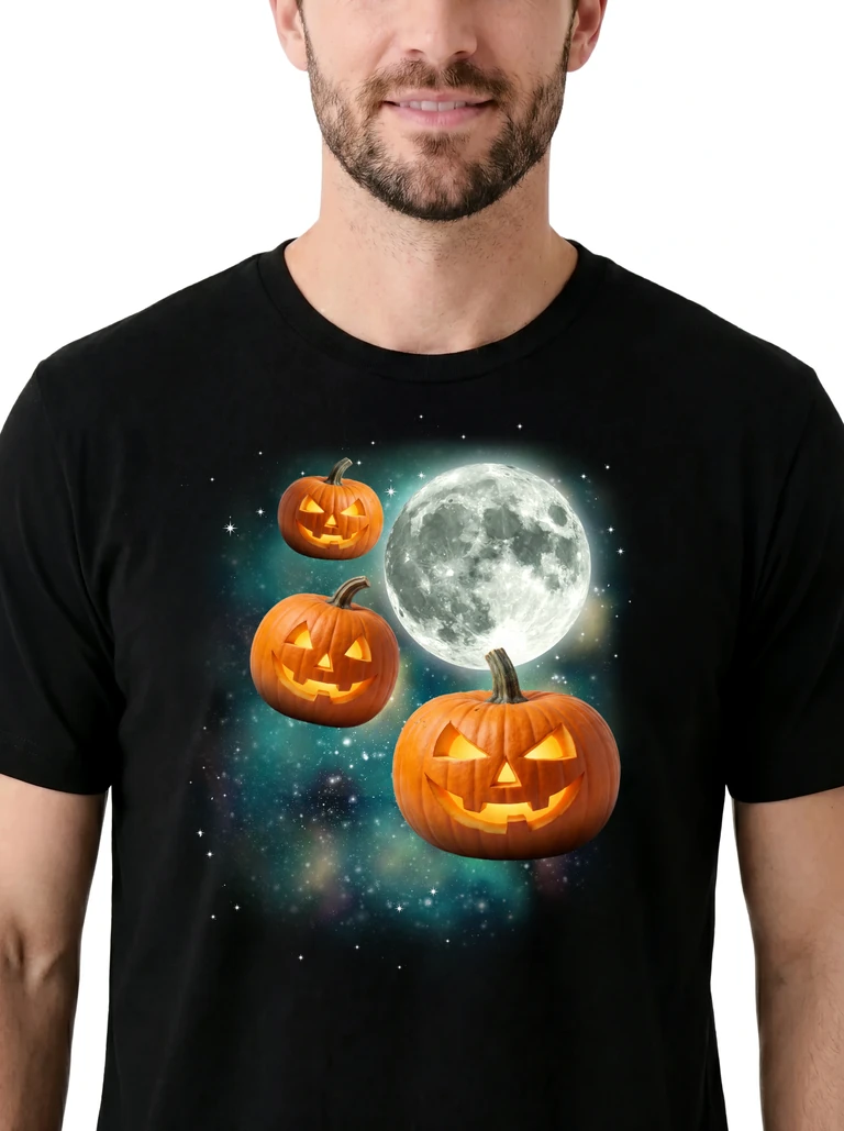 Three Jack O Lantern Moon on model m1-3