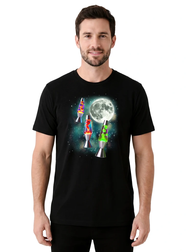 Three Lava Lamps Moon on model m1-1