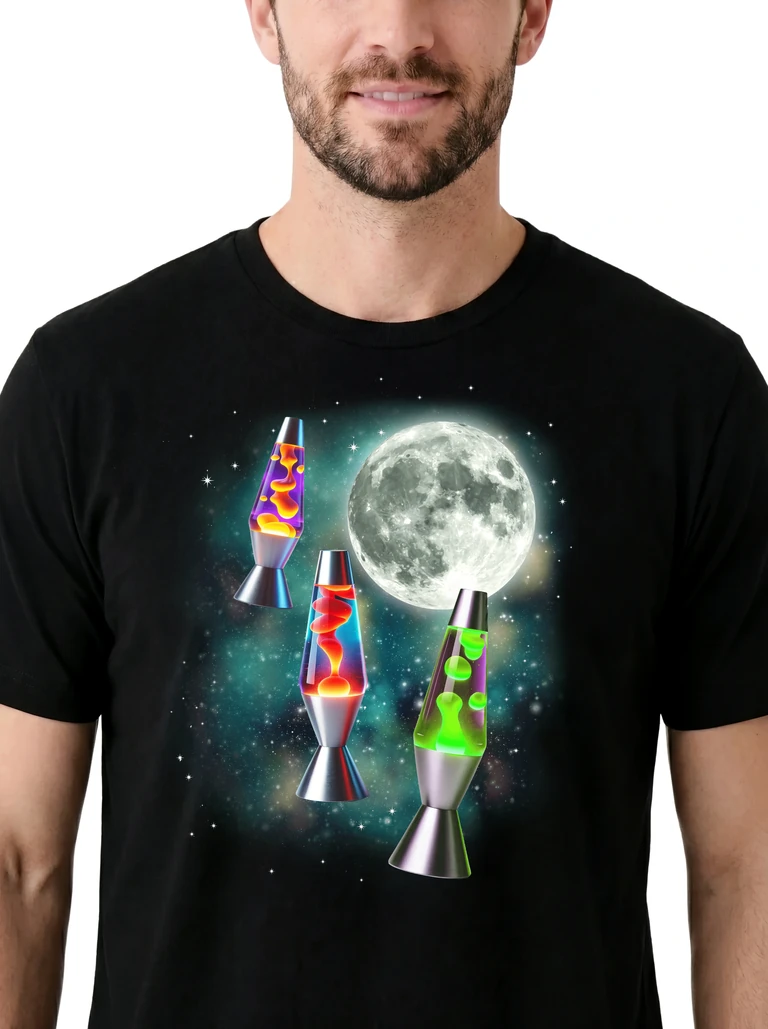 Three Lava Lamps Moon on model m1-3