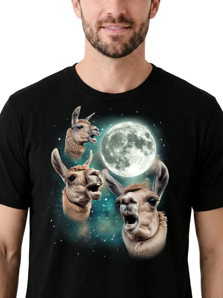 Three Llama Moon on model m1-3