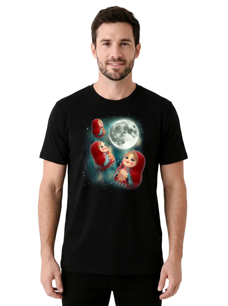 Three Matryoshka Doll Moon on model m1-1