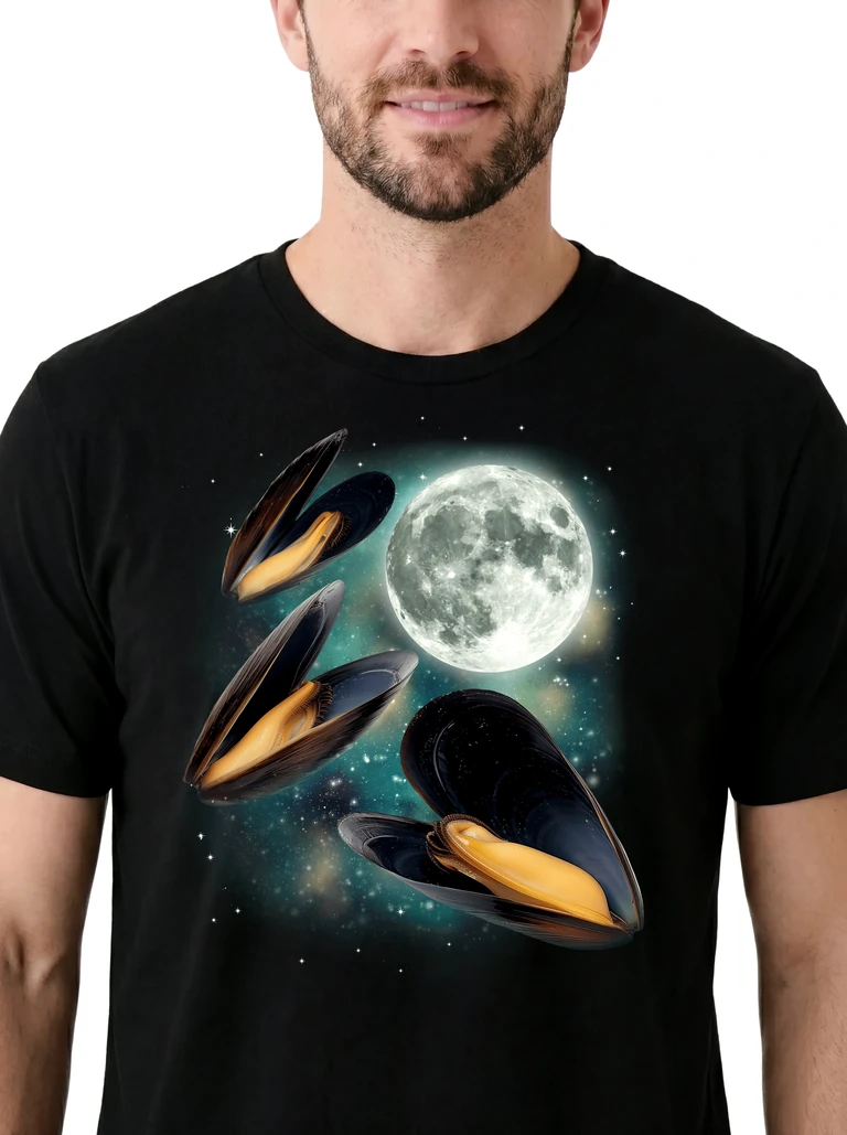 Three Mussels Moon on model m1-3