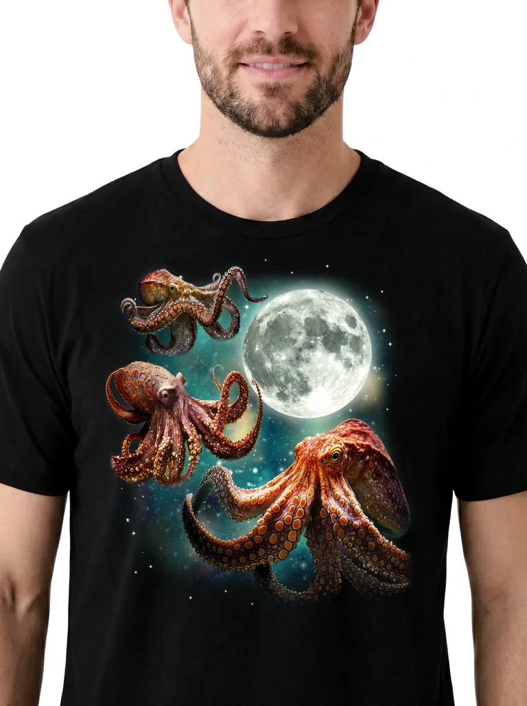 Three Octopus Moon on model m1-3