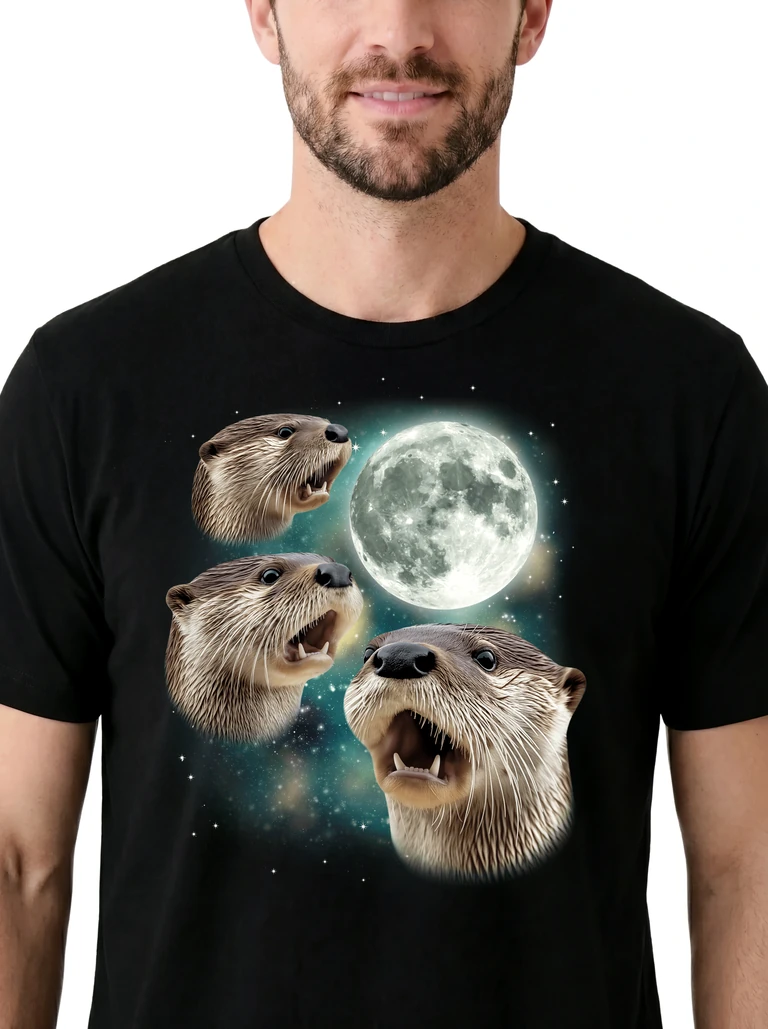 Three Otter Moon on model m1-3