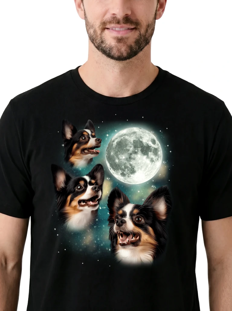 Three Papillon Moon on model m1-3