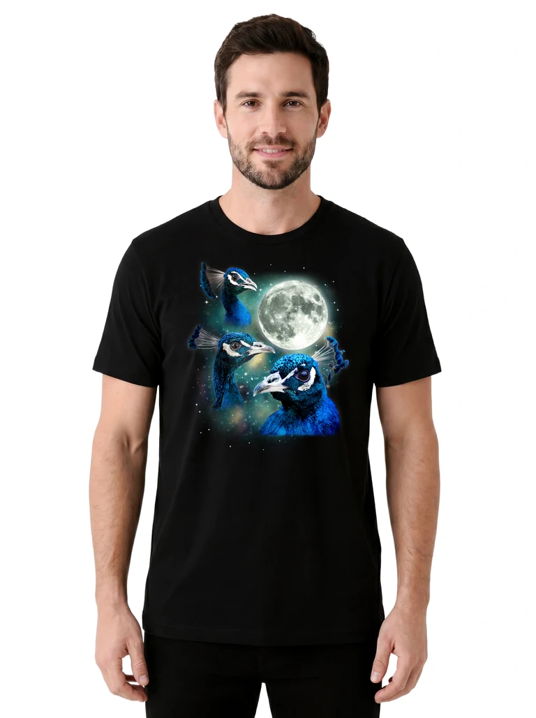 Three Peacock Moon on model m1-1