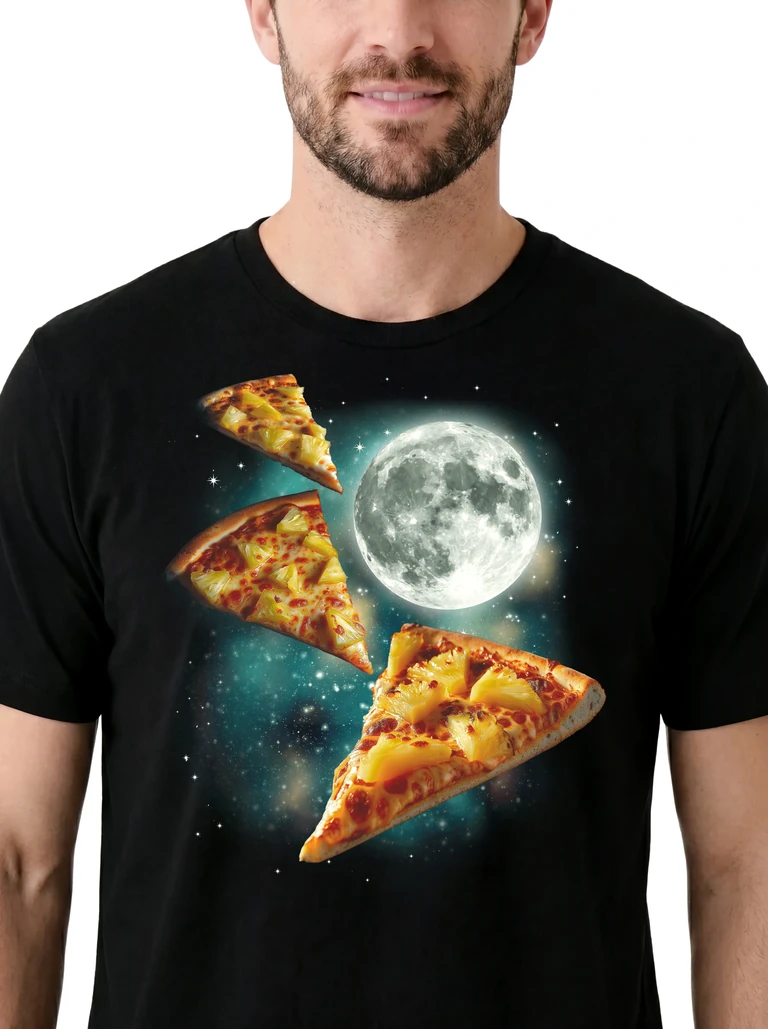 Three Pineapple Pizza Moon on model m1-3