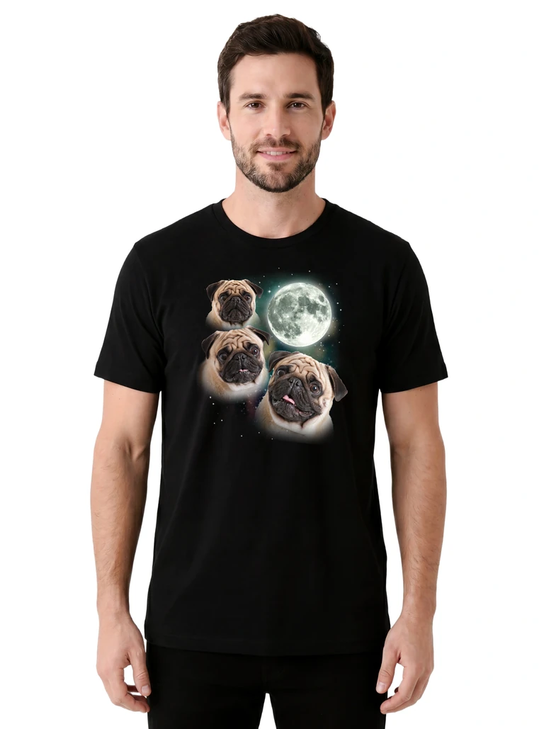 Three Pug Moon on model m1-1