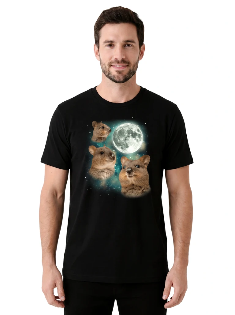 Three Quokka Moon on model m1-1
